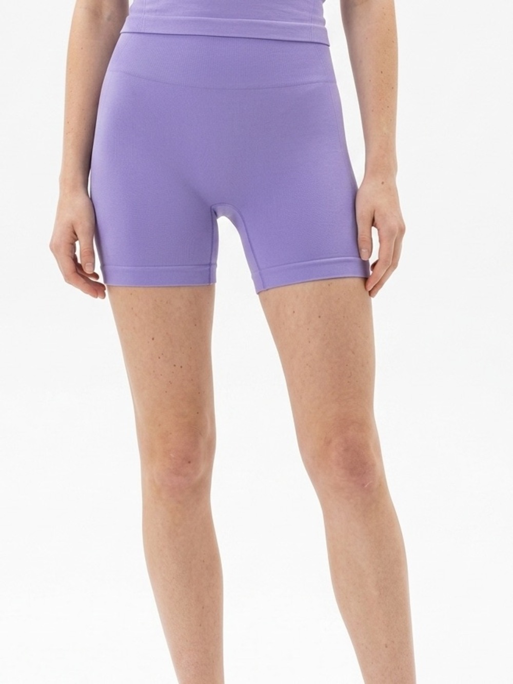Women's High-Rise Lavender Bike Shorts